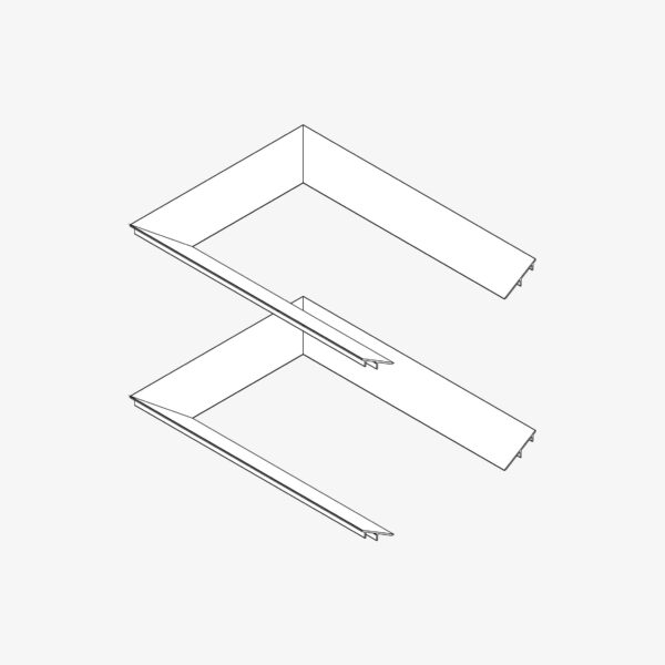 Guide System Couple of 30° smooth inclined planes for head-frames