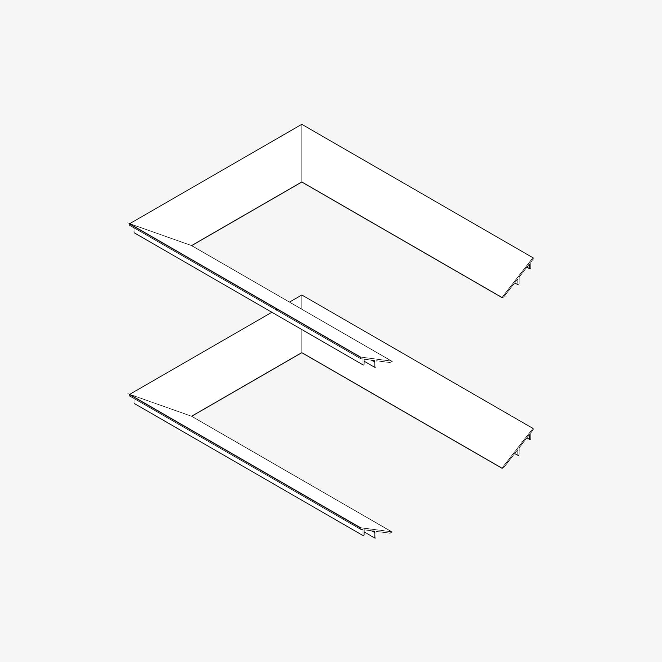 Guide System Couple of 30° smooth inclined planes for head-frames