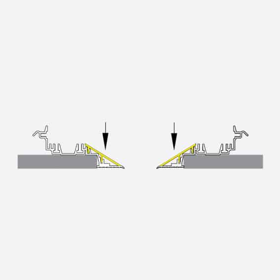 Guide System Couple of profiles for smooth inclined plane 30° - Image 2