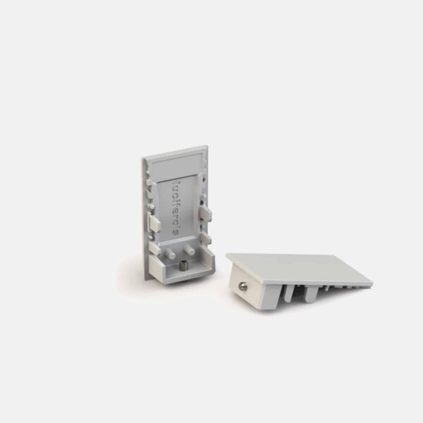 Minifile System Couple of closure heads for ceiling/suspension profile with diffuser