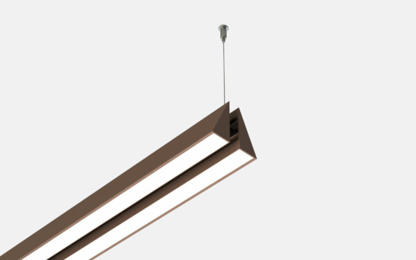 Flik suspension double emission direct and indirect white mlight