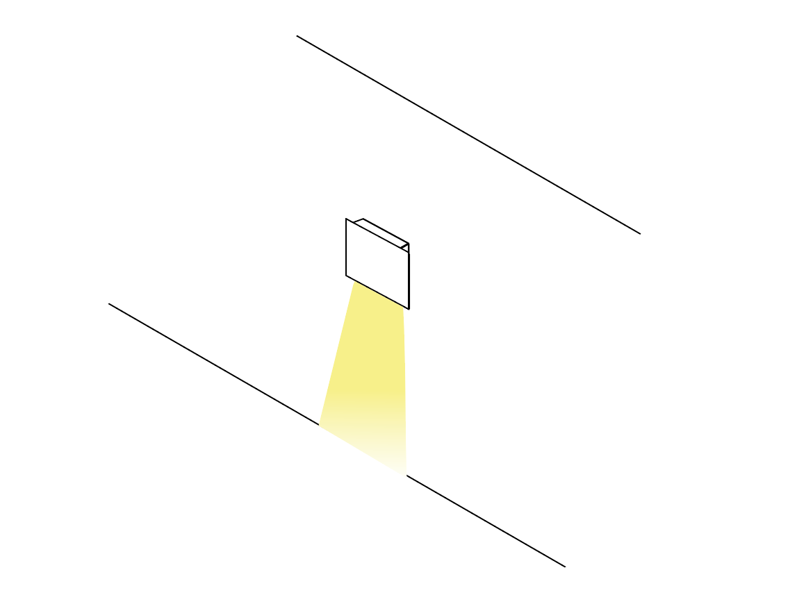 Manine outdoor diffused monoemissione parete - immagine 2